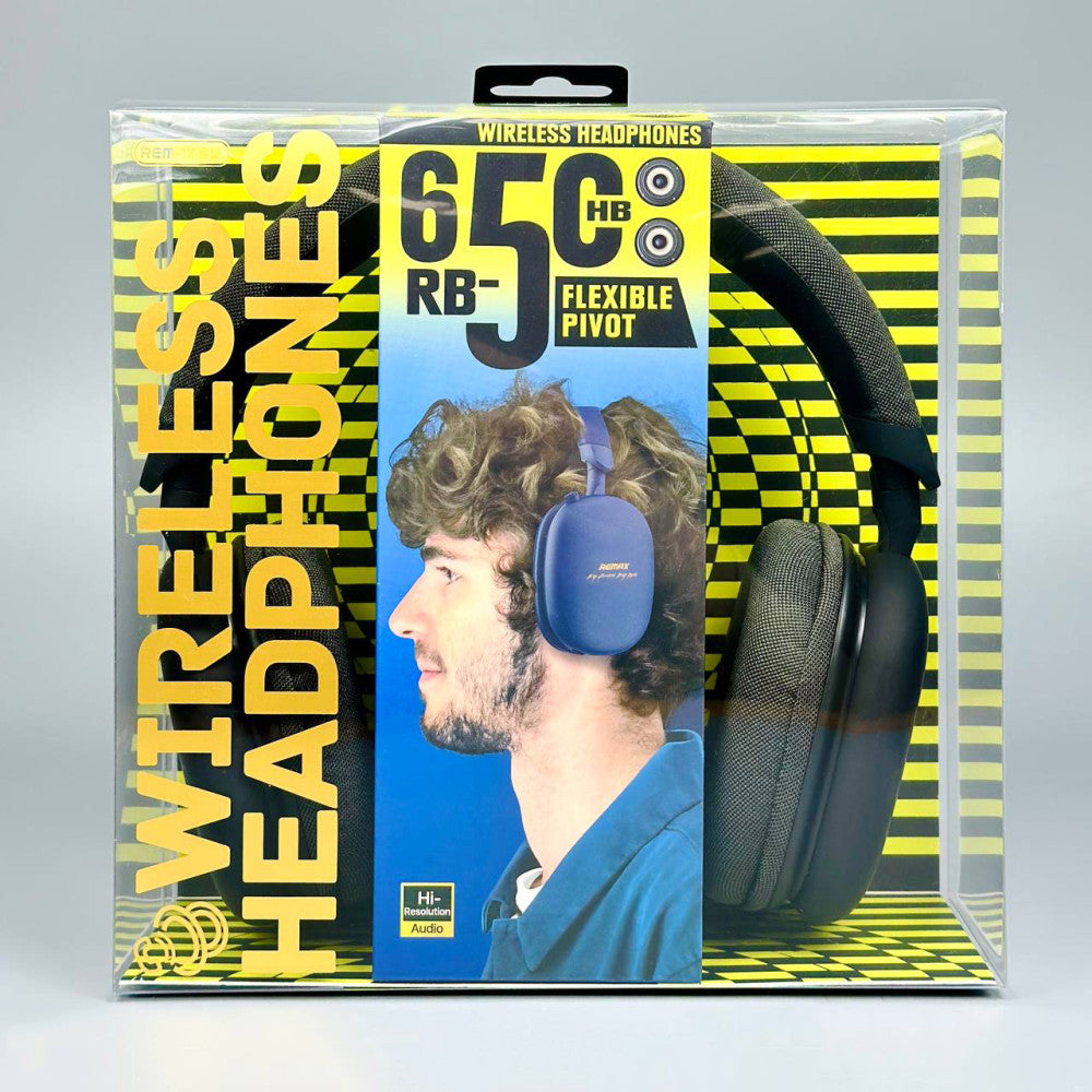 REMAX RB-650HB Audífonos Bluetooth Diadema Cancelación De Ruido HD 70H Reproducción Negro