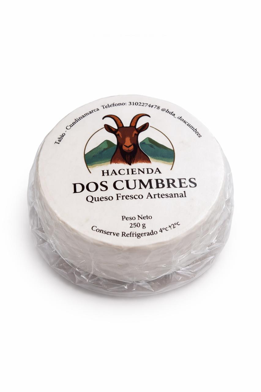 Queso De Cabra Artesanal Hacienda Dos Cumbres Natural (250g)